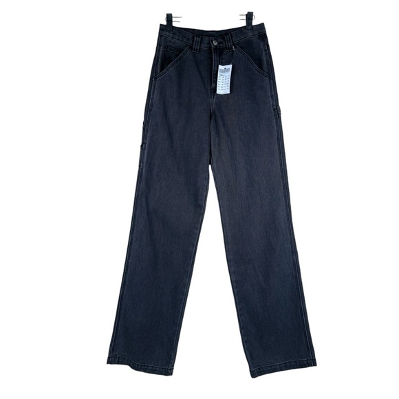J. Galt Denim - Brandy Melville John J. Galt Feanne High Rise Carpenter Jeans Size Small Black